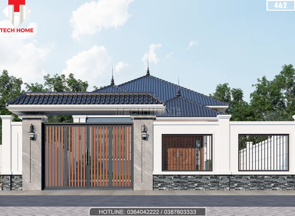 nhà cấp 4 mái Nhật