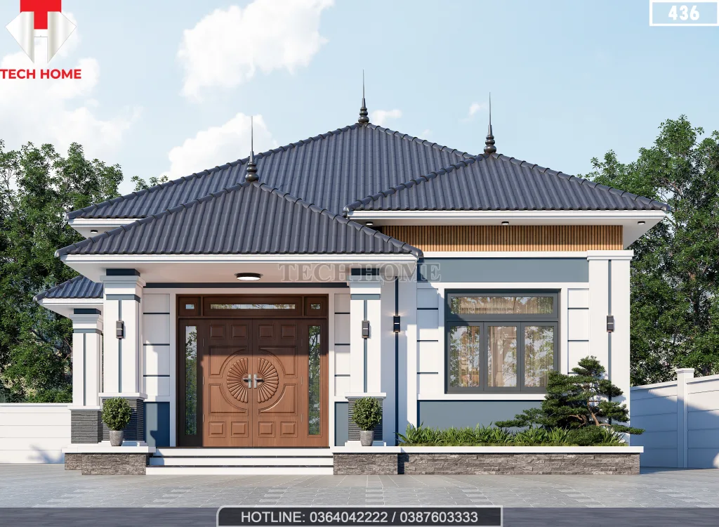 nhà cấp 4 mái Nhật