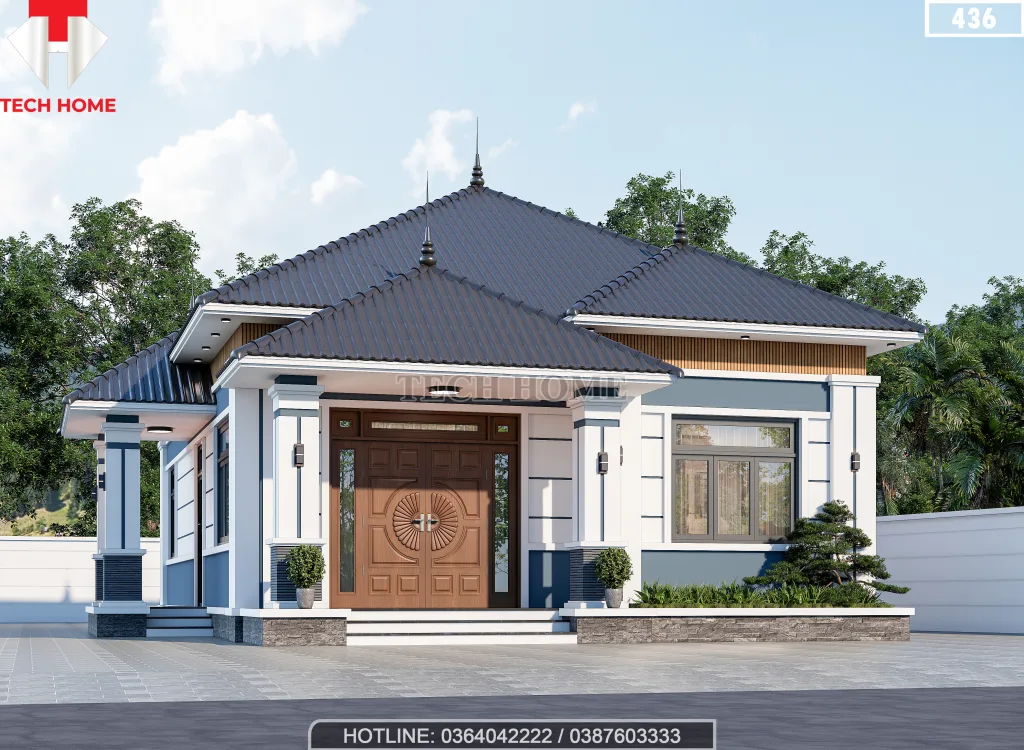 nhà cấp 4 mái Nhật