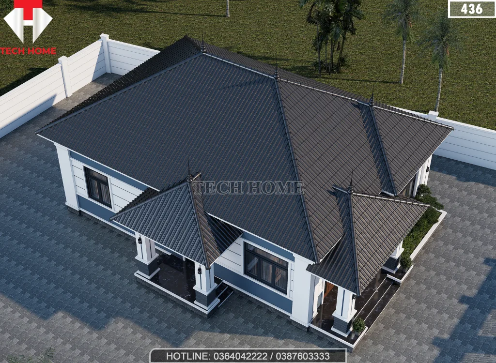 nhà cấp 4 mái Nhật