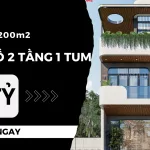 nhà phố 2 tầng 1 tum