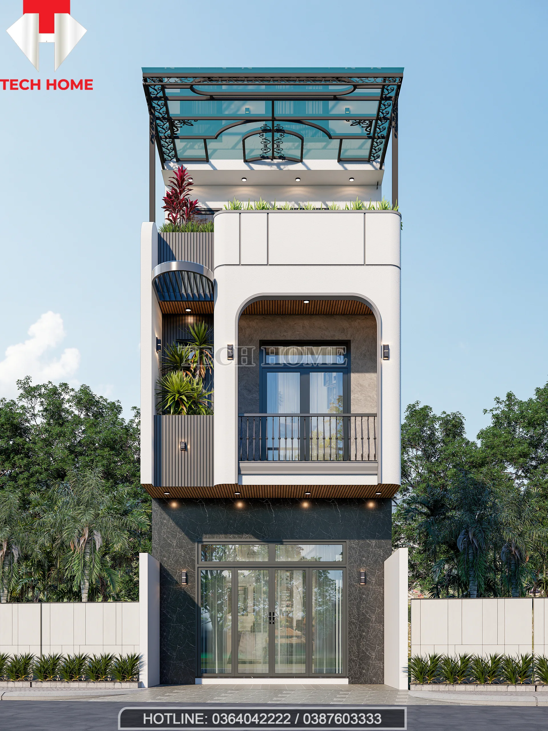 nhà phố 3 tầng hiện đại