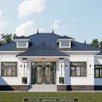 thiết kế biệt thự nhà vườn mái nhật