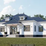 thiết kế biệt thự nhà vườn mái nhật