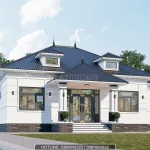 thiết kế biệt thự nhà vườn mái nhật