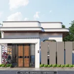 thiết kế nhà 1 tầng 3 phòng ngủ