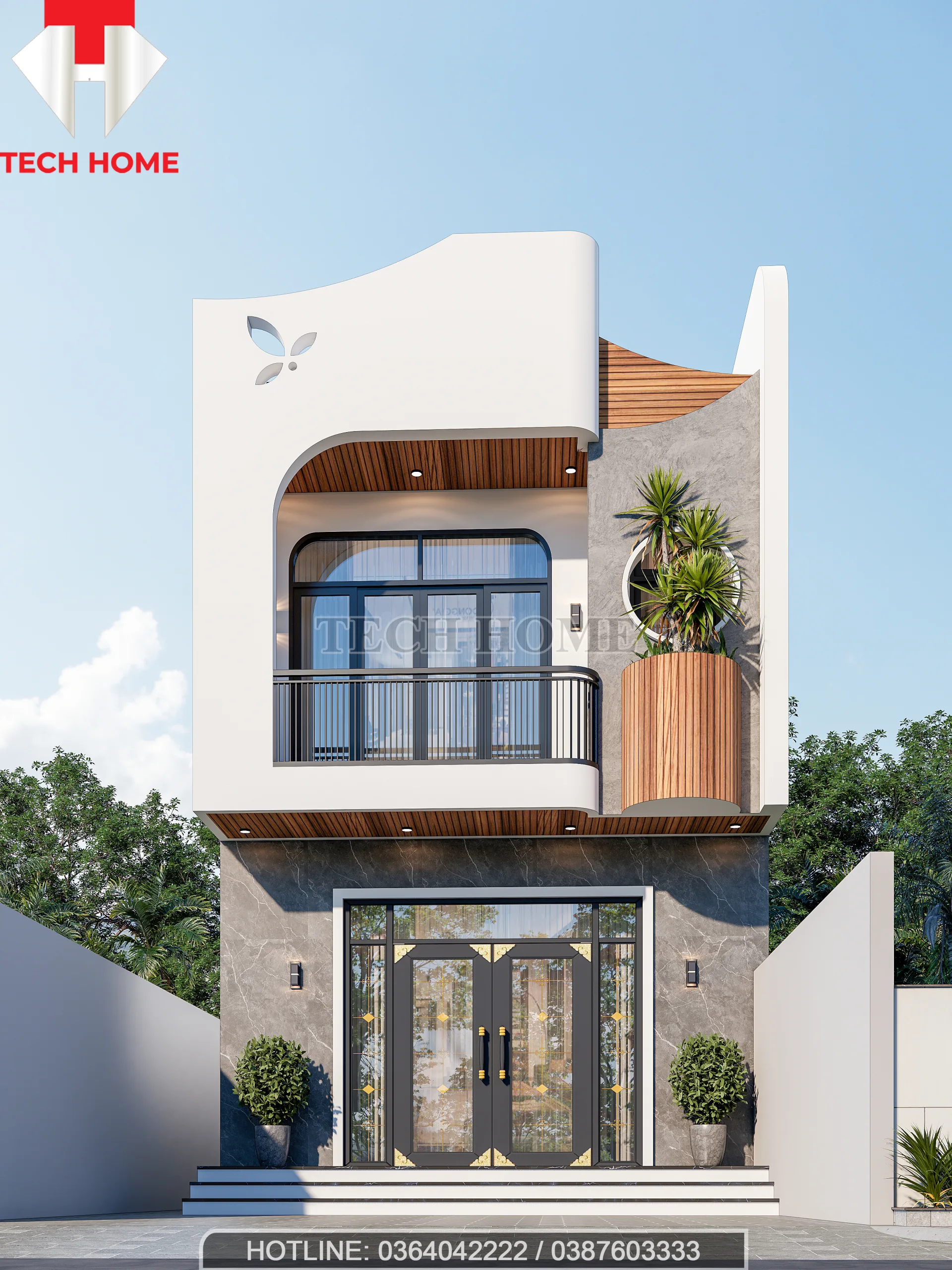 thiết kế nhà 2 tầng