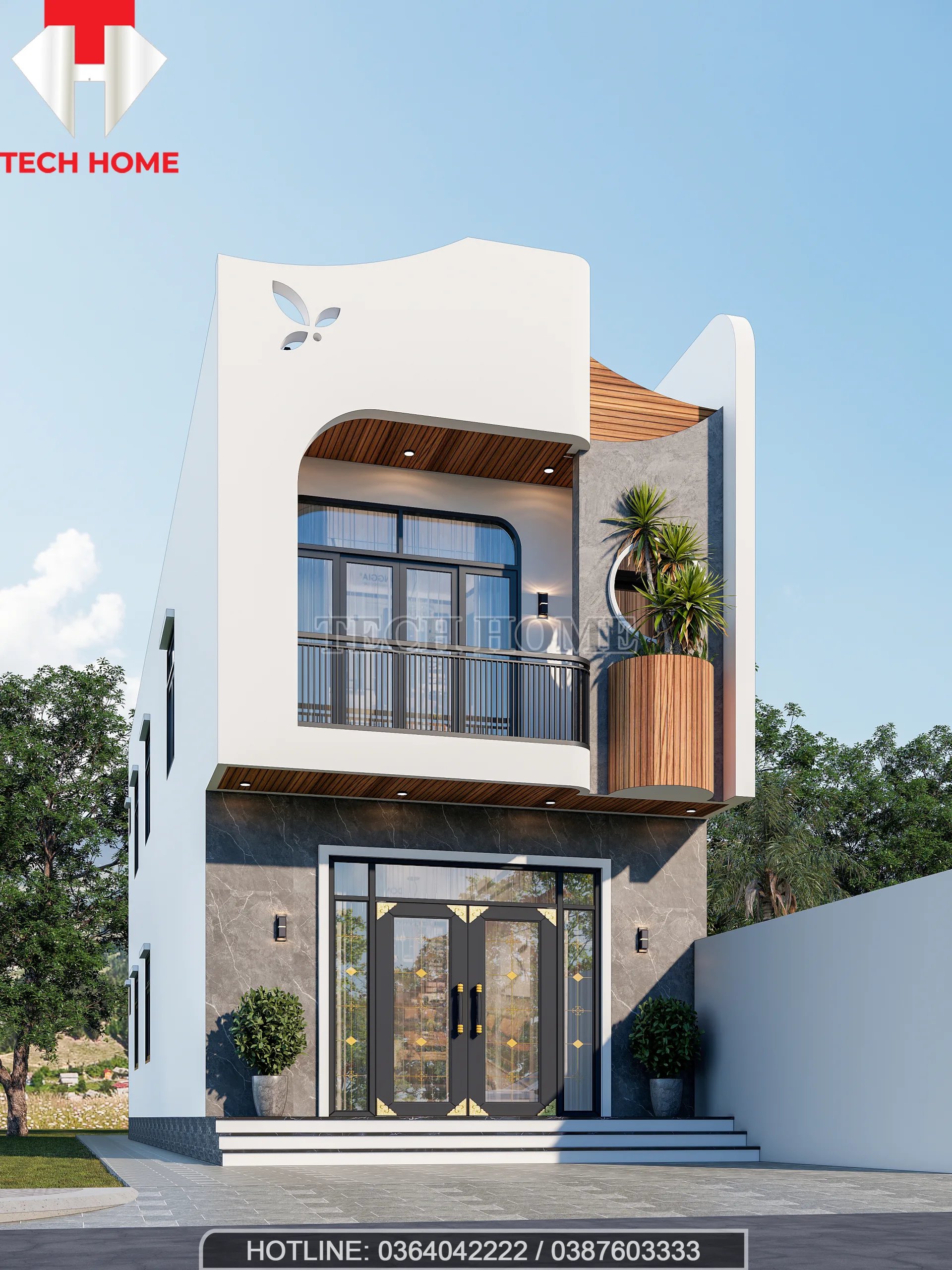 thiết kế nhà 2 tầng