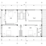 mặt bằng thiết kế nhà 2 tầng mái Nhật