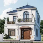 thiết kế nhà 2 tầng mái Nhật