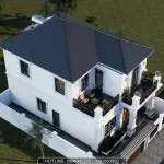 thiết kế nhà 2 tầng mái Nhật