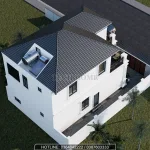 thiết kế nhà 2 tầng mái Nhật