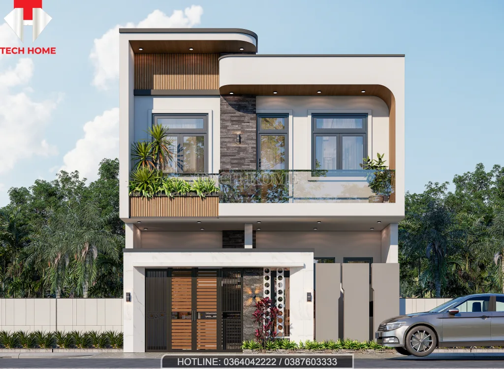 thiết kế nhà 2 tầng tại Thái Bình