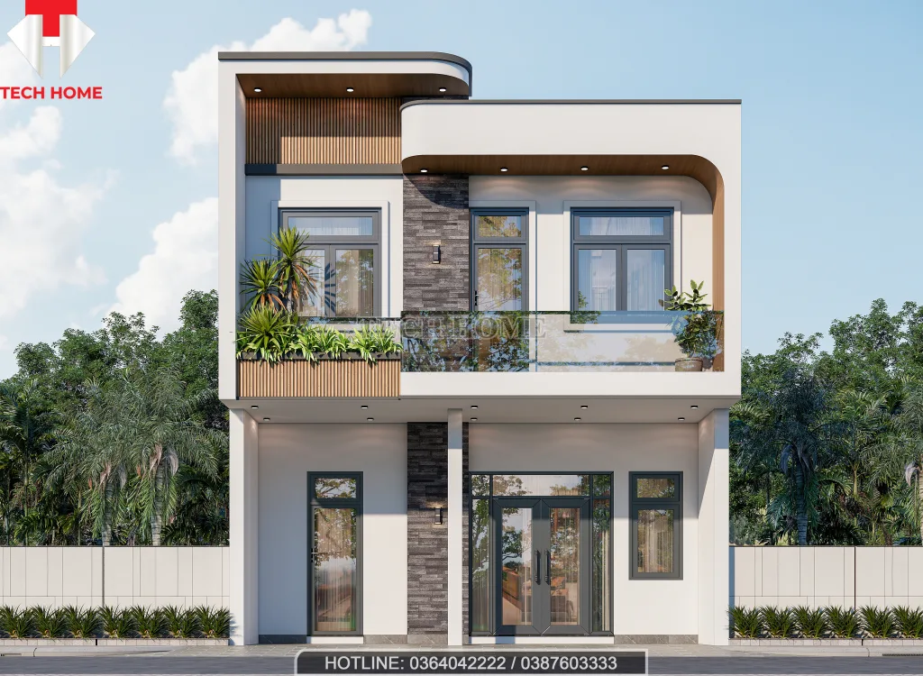 thiết kế nhà 2 tầng tại Thái Bình