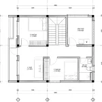 mặt bằng thiết kế nhà 2 tầng tại Thái Bình