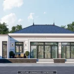 thiết kế nhà cấp 4 mái Nhật