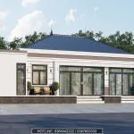 thiết kế nhà cấp 4 mái Nhật