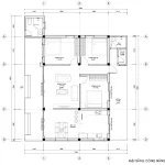 mặt bằng thiết kế nhà cấp 4 mái Nhật