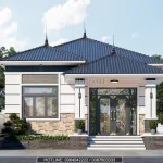 thiết kế nhà cấp 4 mái nhật