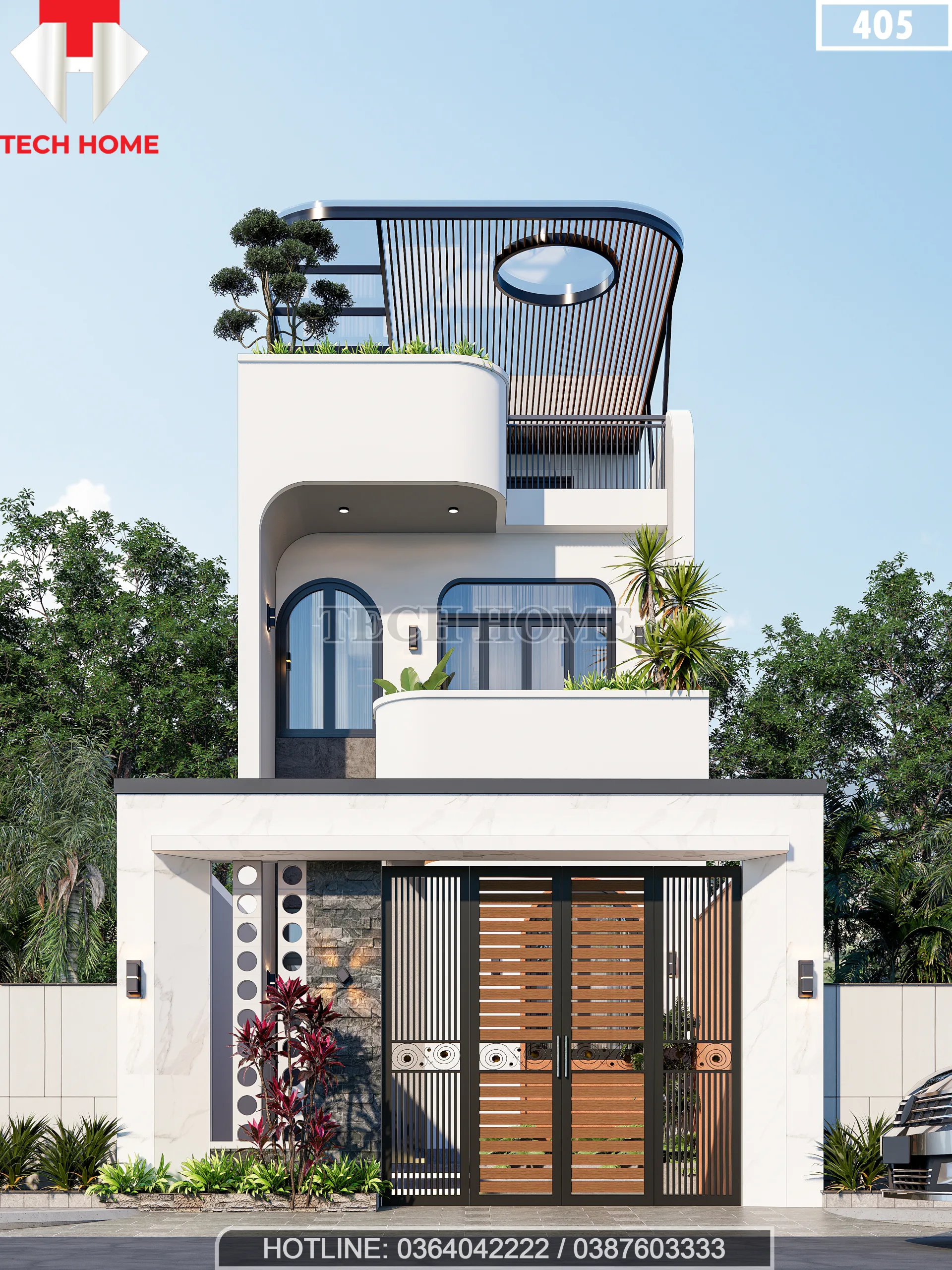 thiết kế nhà ống 3 tầng