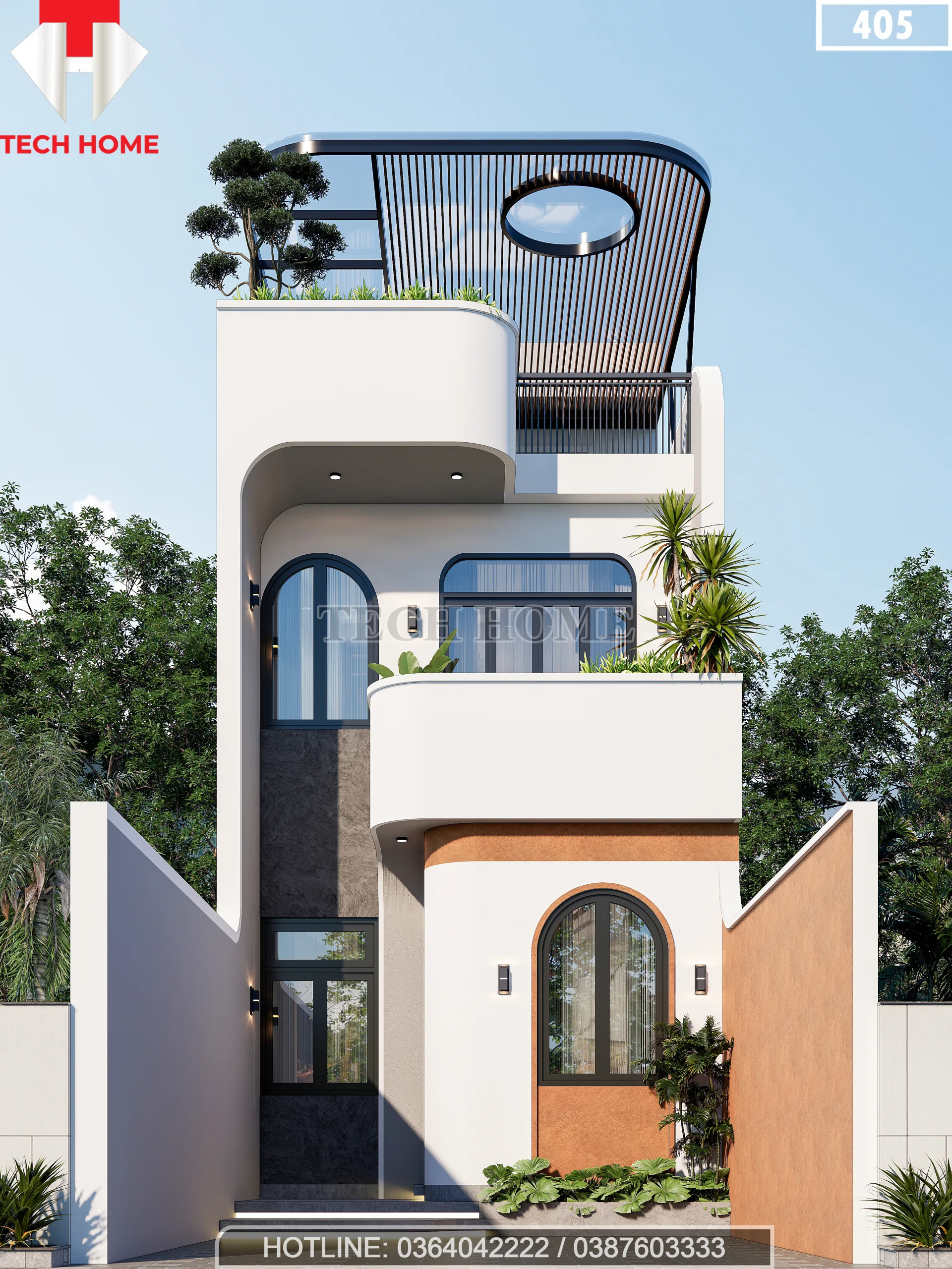 thiết kế nhà ống 3 tầng