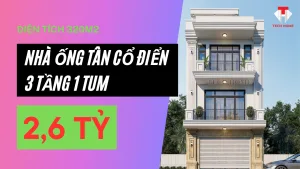 thiết kế nhà ống tân cổ điển