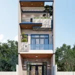 thiết kế nhà phố 3 tầng