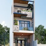 thiết kế nhà phố 3 tầng