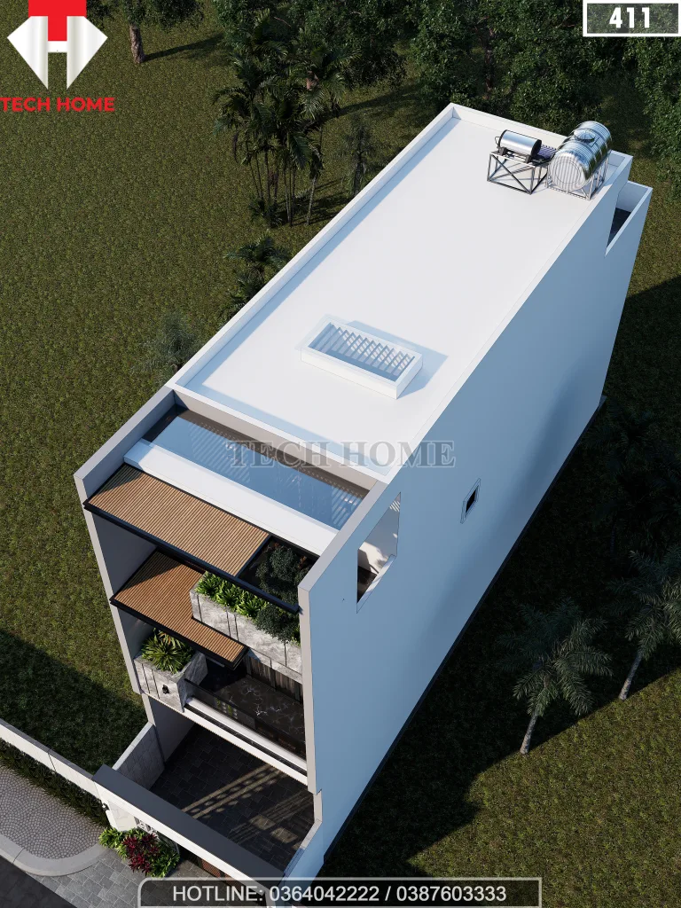 thiết kế nhà phố 3 tầng