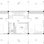 mặt bằng thiết kế nhà phố 3 tầng mái thái