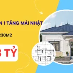 nhà vườn 1 tầng mái Nhật