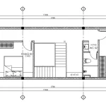Bản vẽ bố trí công năng tầng 2 mẫu nhà 2 tầng đẹp diện tích 5x17m khoa học.