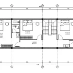 mặt bằng tầng 2 mẫu nhà ống 3 tầng đẹp