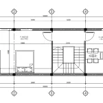 Chi tiết mặt bằng tầng 2 với phòng ngủ Master và phòng làm việc rộng rãi trong mẫu nhà anh Thắng.