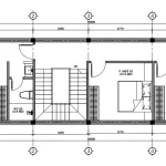 Bản vẽ bố trí mặt bằng công năng tầng 1 mẫu nhà phố 5x18m gồm 3 phòng ngủ
