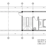 Bản vẽ kỹ thuật mặt bằng tầng 3 mẫu thiết kế nhà phố 3 tầng diện tích 40m2 gồm phòng thờ