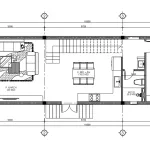 Bản vẽ mặt bằng công năng tầng 1 mẫu nhà 2 tầng mái Nhật tân cổ điển có phòng ngủ ông bà.