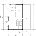 Chi tiết mặt bằng tầng tum mẫu nhà 2 tầng 1 tum mái Nhật bố trí kho và sân phơi thoáng mát.