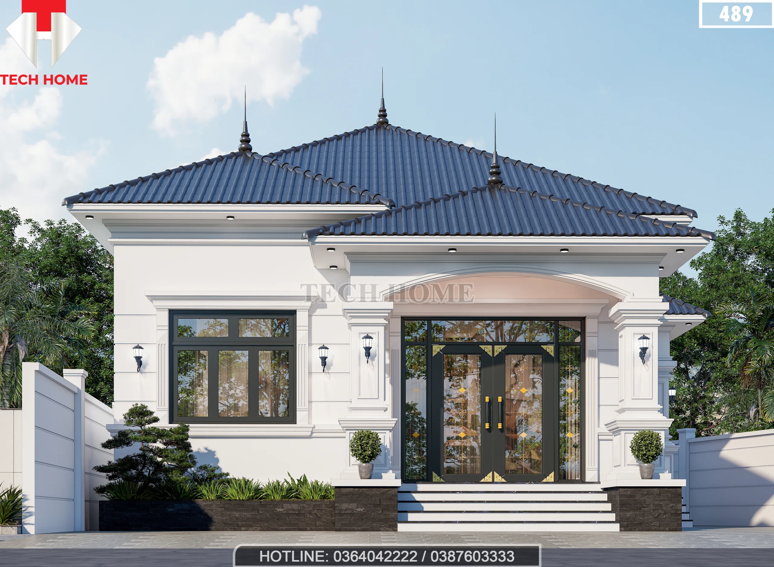 biệt thự nhà vườn 1 tầng