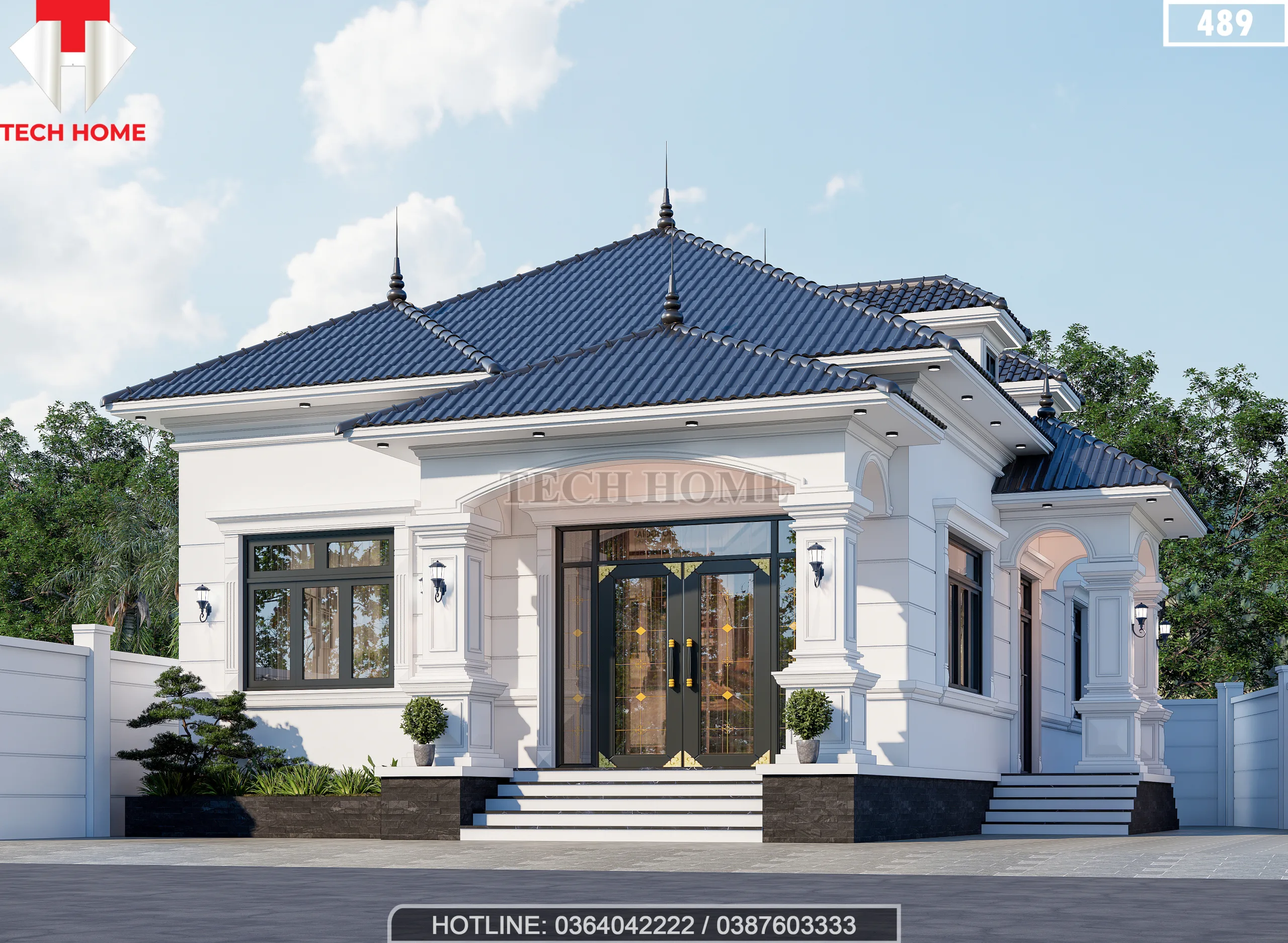 biệt thự nhà vườn 1 tầng