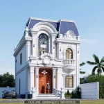 Góc nghiêng biệt thự mái Mansard tân cổ điển