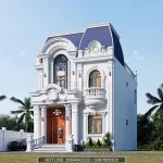 Góc nghiêng biệt thự mái Mansard tân cổ điển