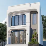 Góc nghiêng mẫu nhà 2 tầng đẹp tại Thái Nguyên