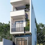 Góc nghiêng mẫu nhà ống 3 tầng đẹp