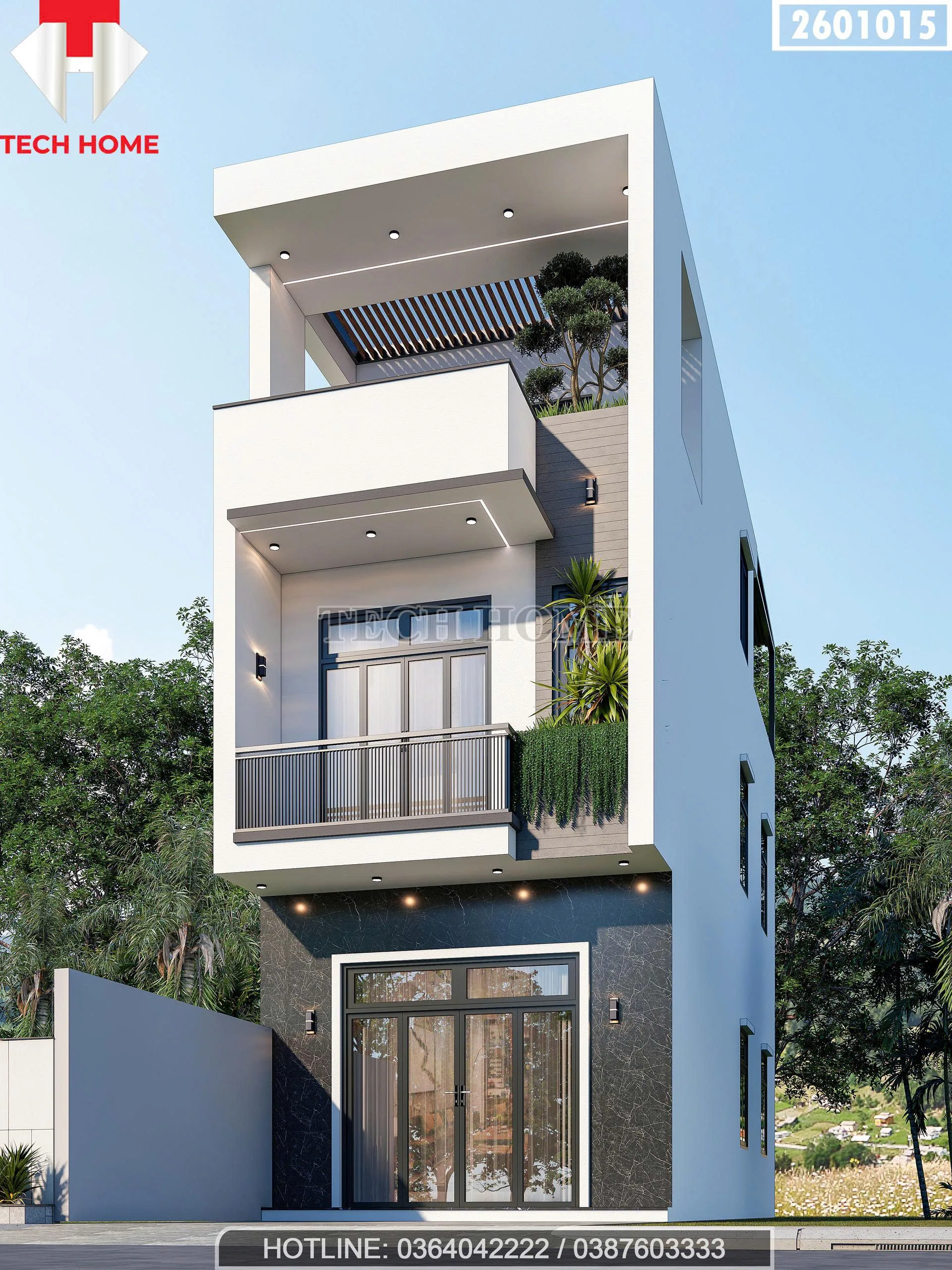 Góc nghiêng mẫu nhà ống 3 tầng đẹp