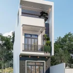 Góc nghiêng mẫu nhà ống 3 tầng đẹp