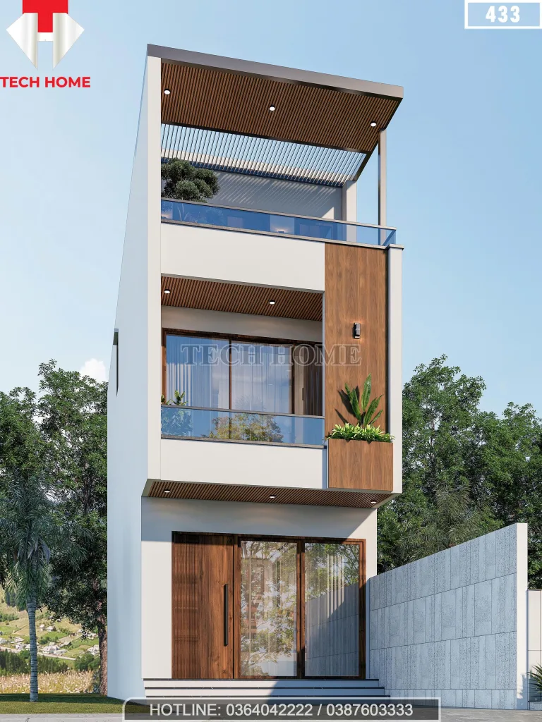 thiết kế nhà ống 3 tầng