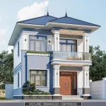 nhà 2 tầng mái Nhật