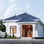 Góc nghiêng mẫu nhà cấp 4 mái Nhật