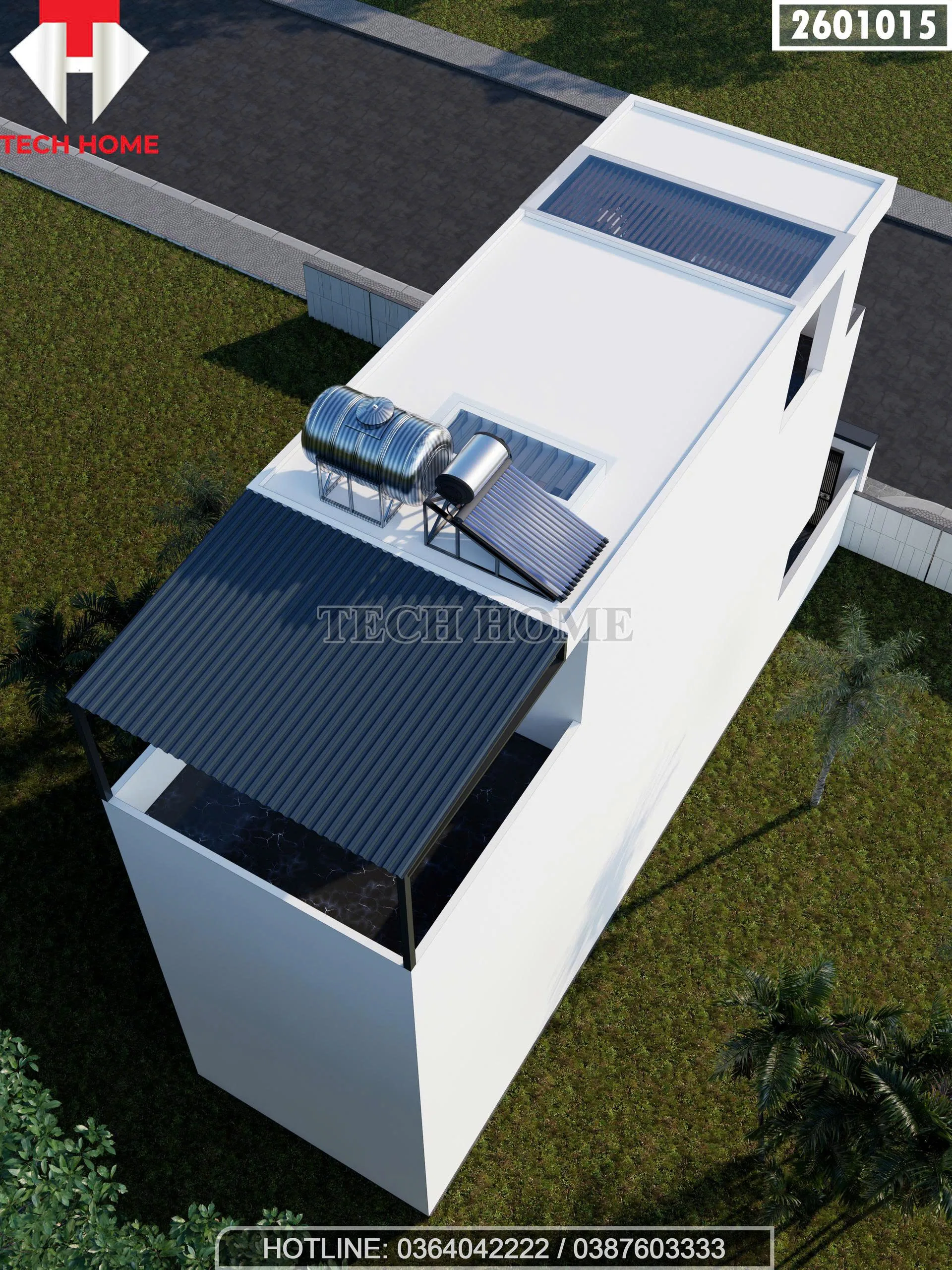 Tổng thể mẫu nhà ống 3 tầng đẹp